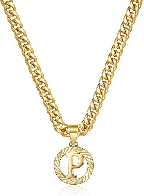 Wholesale Hollow-out 26 gold letter necklace