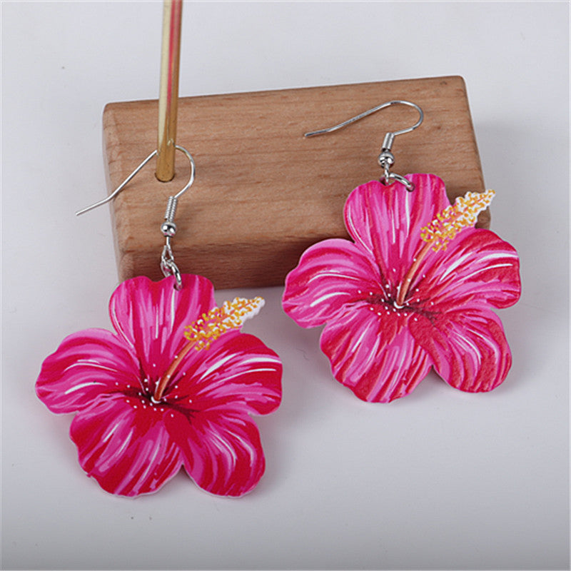 Wholesale Romantic Pastoral Style Flower Stamen Earrings