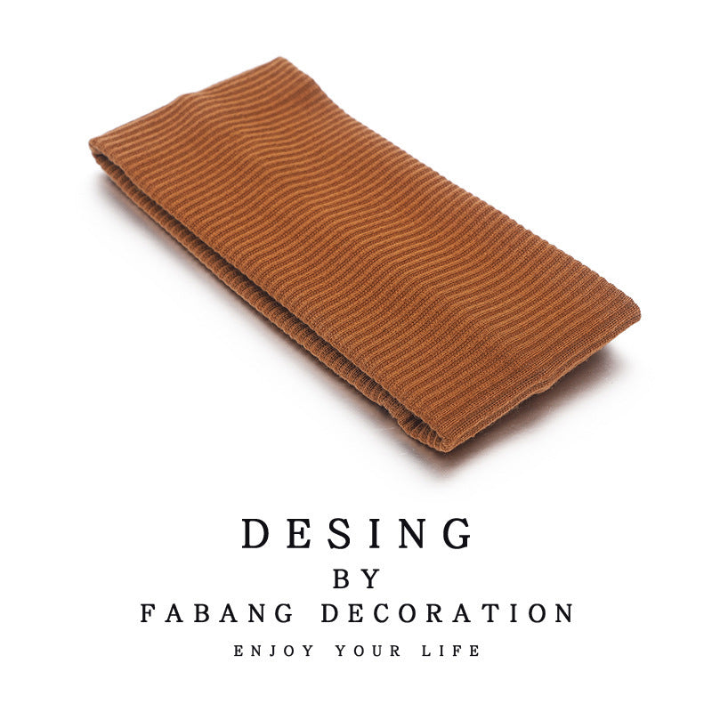 Wholesale Knitted silk scarf sweat-absorbing running sports face washing headband