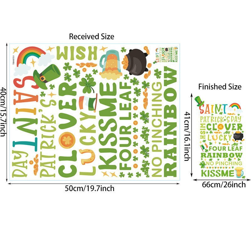 Wholesale St. Patrick's Day Window Stickers Decoration