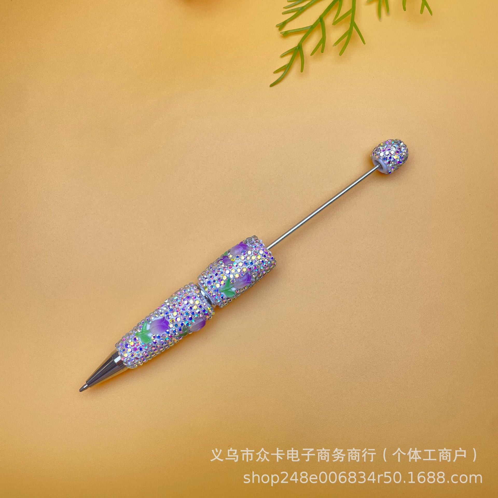 Wholesale 20pcs Tulip Theme Full Diamond DIY  Fancy Beadable Pens