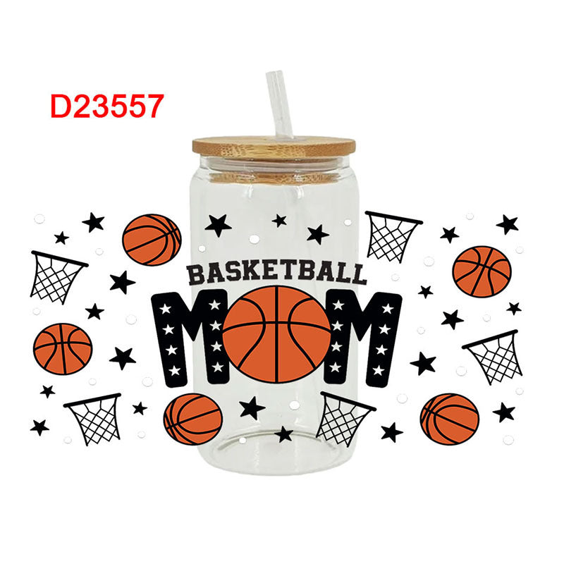 Wholesale Ball Sports Series 16oz Cup UV DTF Wraps