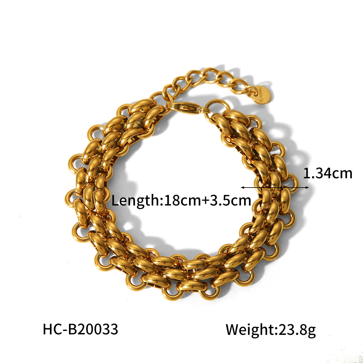 Wholesale Hot Selling 18K Gold Plated Bracelet Stainless Steel Bracelet Female INS Style Fashion Ball Ball Chain Handmade Chain Jewelry