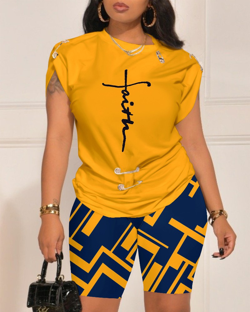 Wholesale Summer Fashion Casual Pin Digital Printing Set