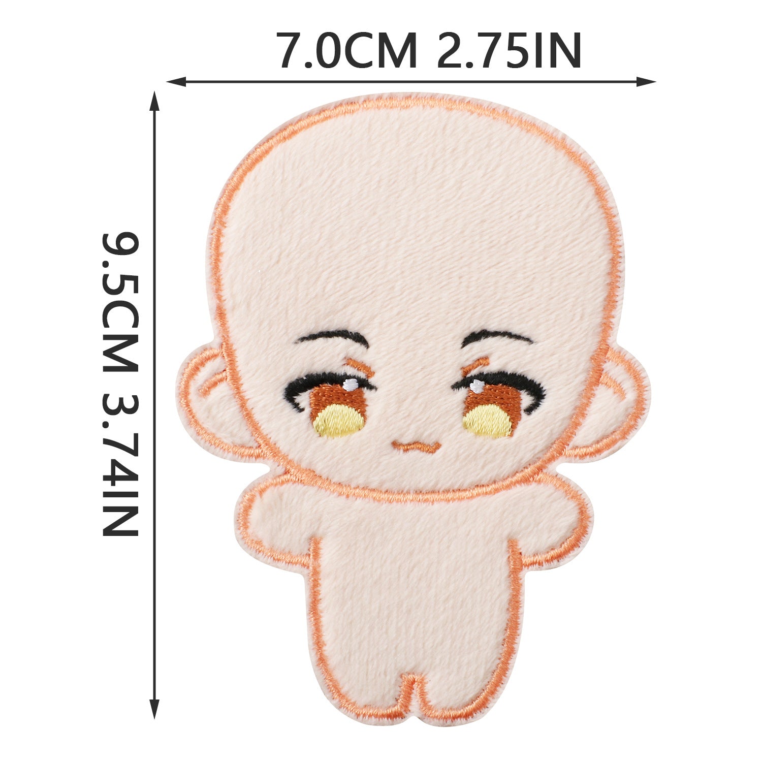 Wholesale Fashion Embroidered Iron On Patches Cozy Woven Doll Design For Jeans Canvas Bag DIY Craft Supply Bag Charm OLY Exclusive