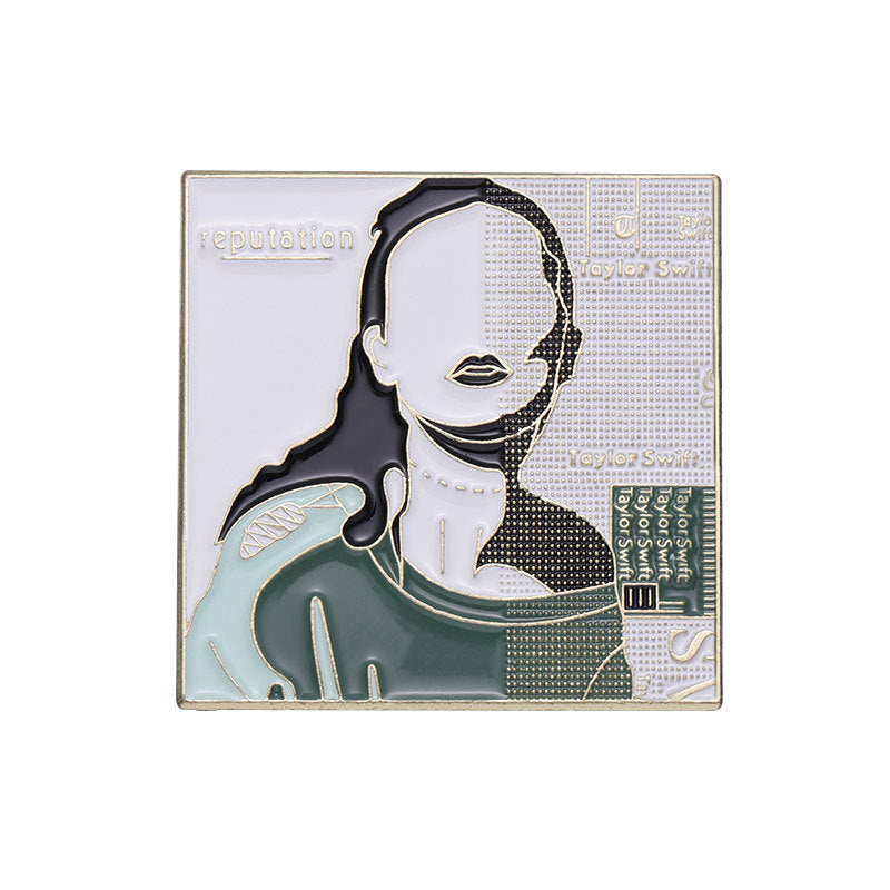 Wholesale Music Album Cover Enamel Metal Badge Brooch