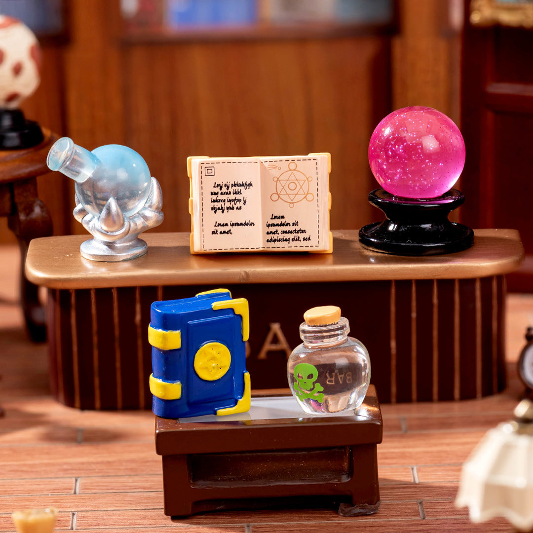 Wholesale Chic Cartoon Magic Book Resin Dollhouse Accessory Decorative Desktop Ornament For DIY Craft And Boutique Resale