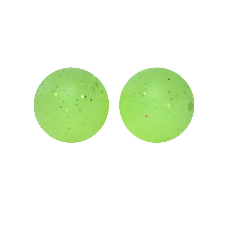 Wholesale 50pcs/pack Imitation Metal Style Speckle Silicone Beads