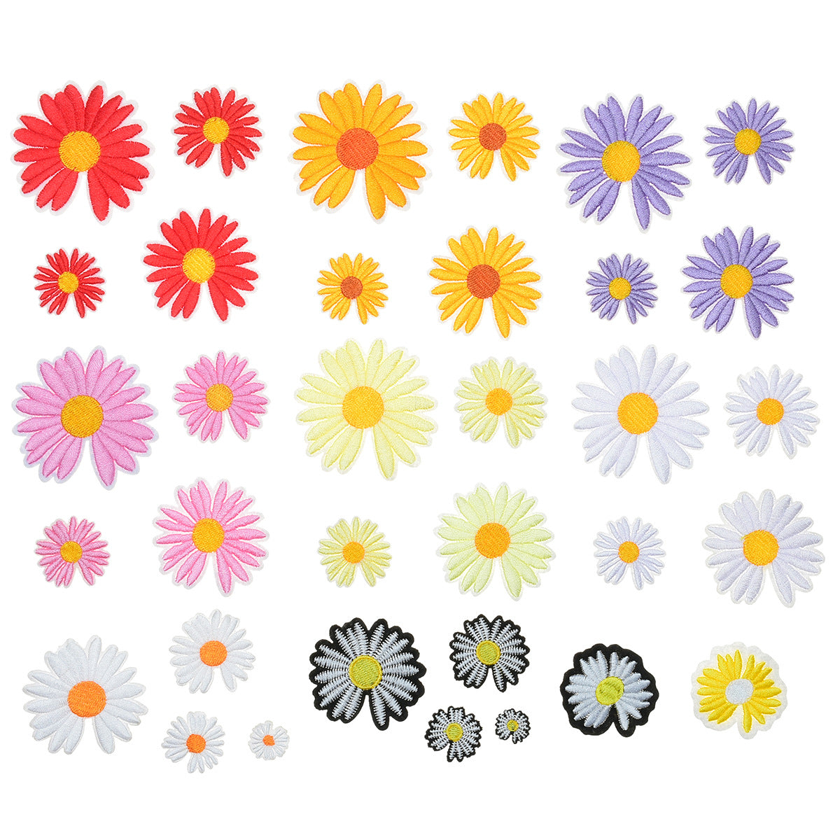 Wholesale Trendy Embroidery Patches Cloth Applique For Clothing Shoes Bags DIY Decorative Accent