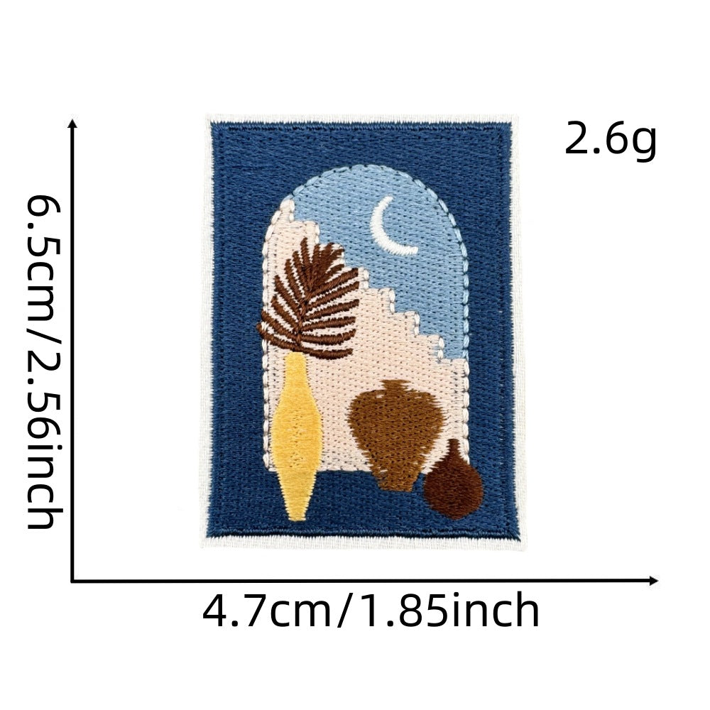 Wholesale Bohemian Chic Embroidered Iron On Patches Polyester Decorative Applique For Coats And Trench Coats