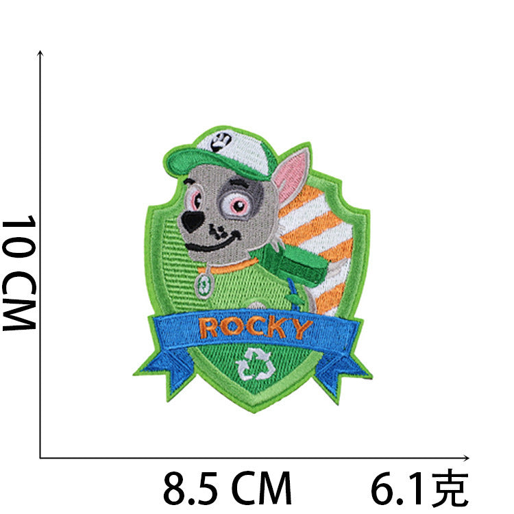 Wholesale Stylish Cartoon Dog Embroidered Patches For Clothing Bags And Laptop DIY OLY Exclusive