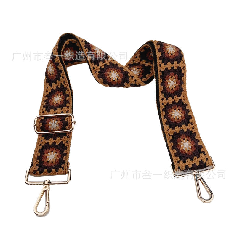 Wholesale 5cm Ethnic Retro Woven Adjustable Shoulder Strap
