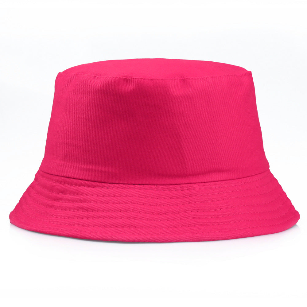 Wholesale Pure Cotton Solid Color Embroidered Logo Bucket Hat