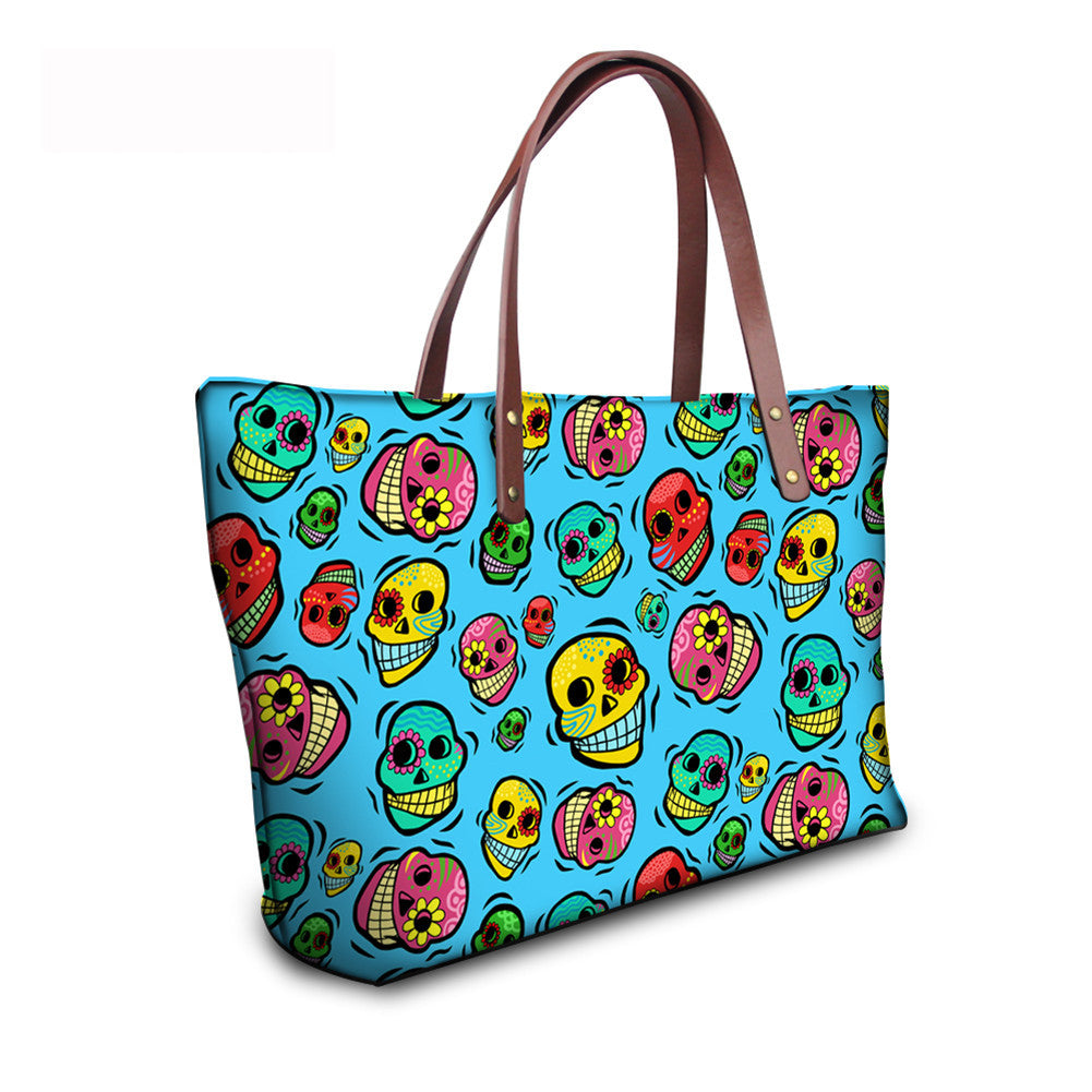 Bolso al por mayor de neopreno calavera calavera