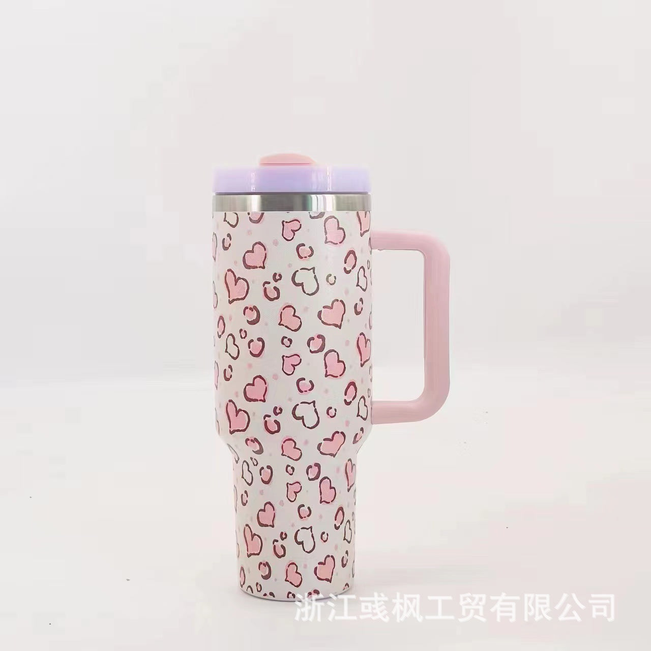 Wholesale Valentine's Day Car 40oz Car Cup Large Capacity with Handle Tumbler Thermos Cup