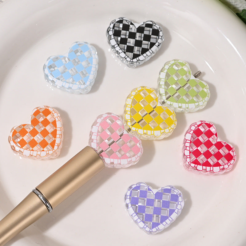Wholesale 10pcs/pack Transparent acrylic lattice love beads