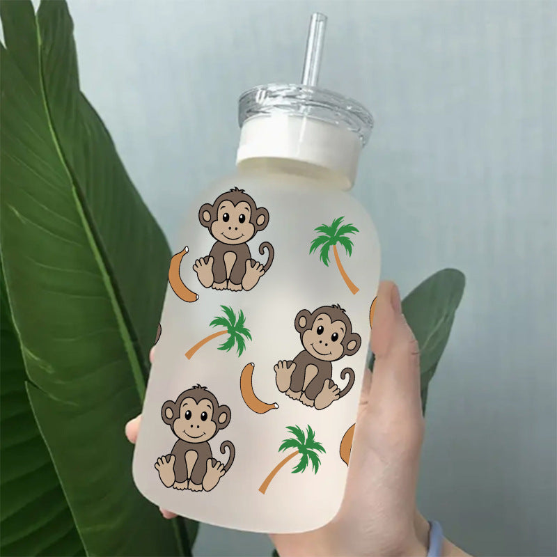 Wholesale Cartoon Chicken Monkey Diverse Animals 16oz Cup UV DTF Wraps