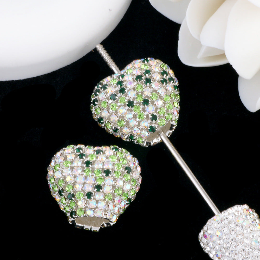 Wholesale Starry Sky Diamond Chain Love Acrylic Full Diamond Ball Straight Hole Bead DIY Beads