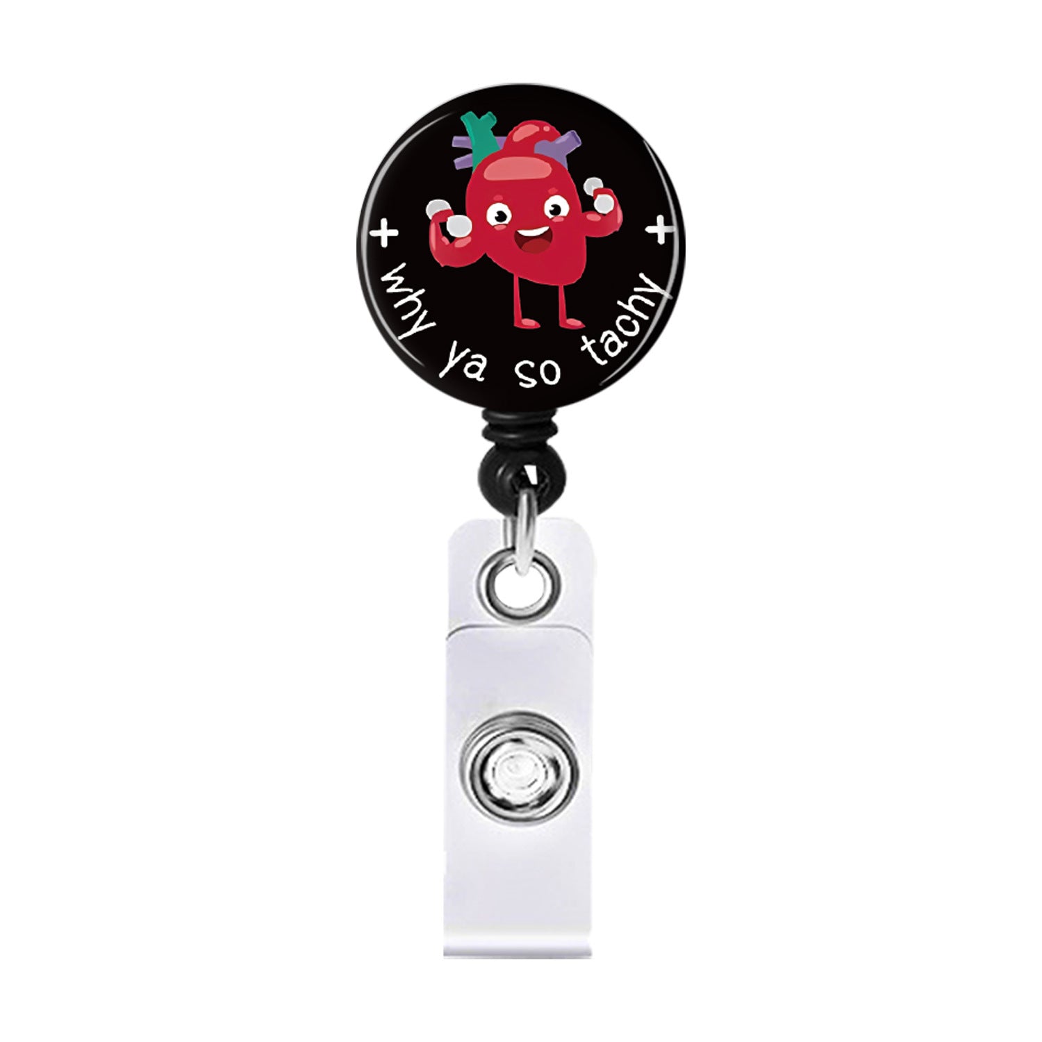 Wholesale Badge Reels ABS Epoxy Patch Heart Bottle Syringe Retractable Keychain