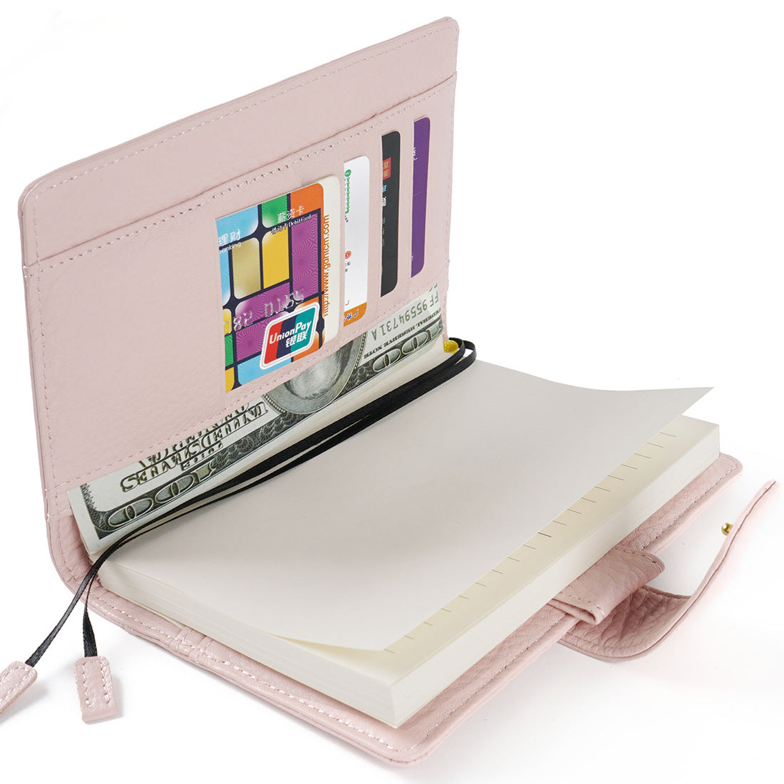 Wholesale A6 Fixed Page Top Layer Cowhide Lychee Grain Notebook