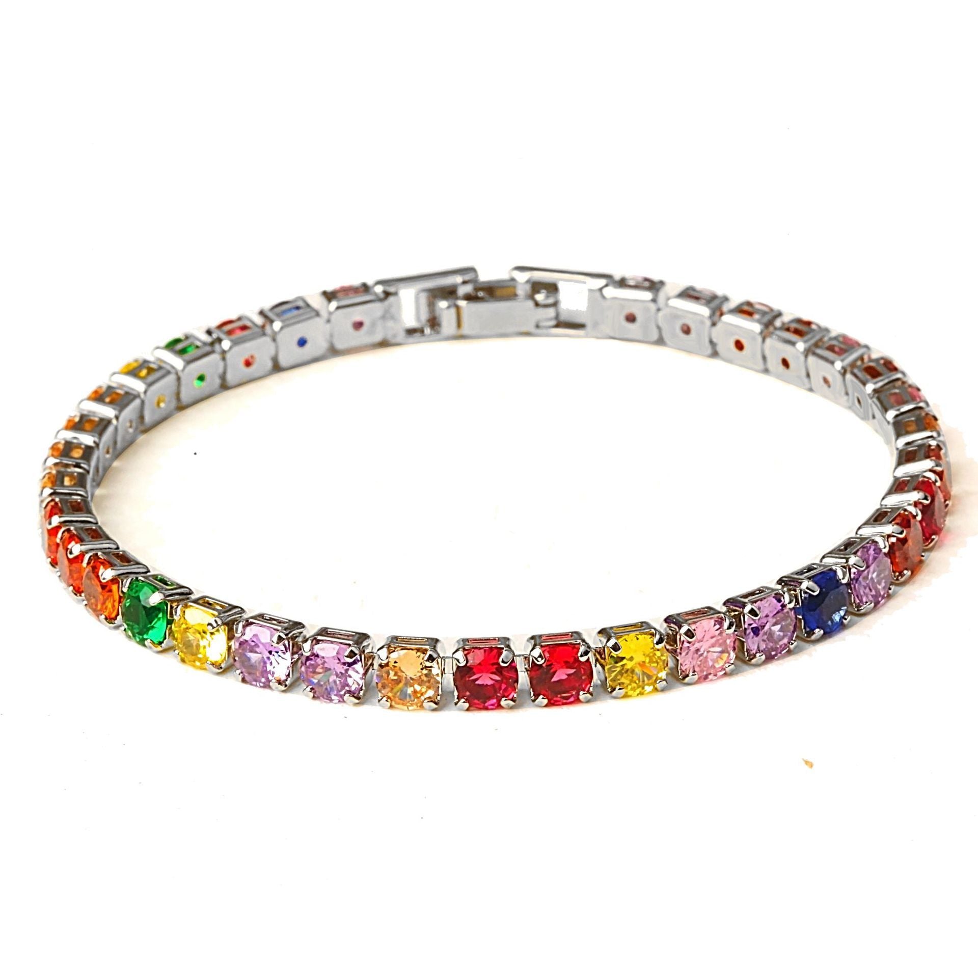 Wholesale Crystal Rose Gold Colored Zirconia Bracelet