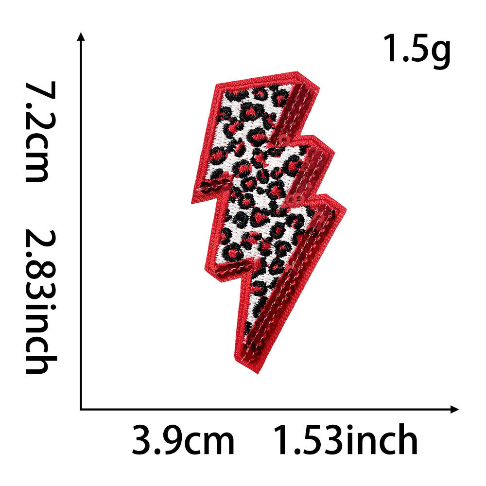 Wholesale Leopard Print MAMA Iron On Embroidered Patch DIY Fashion Accessory For Hats Bags Clothing Gift Boutique