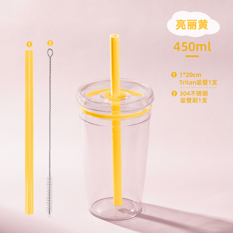 Wholesale Candy colored straw water cup