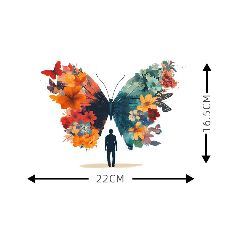 Wholesale 10pcs Colorful Flower Butterfly UV DTF Ready to Press Transfers Wraps