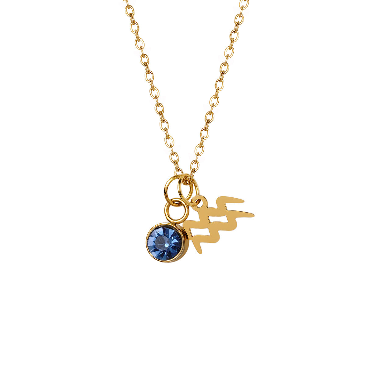 Wholesale Twelve zodiac signs  natural stone crystals hand woven rope