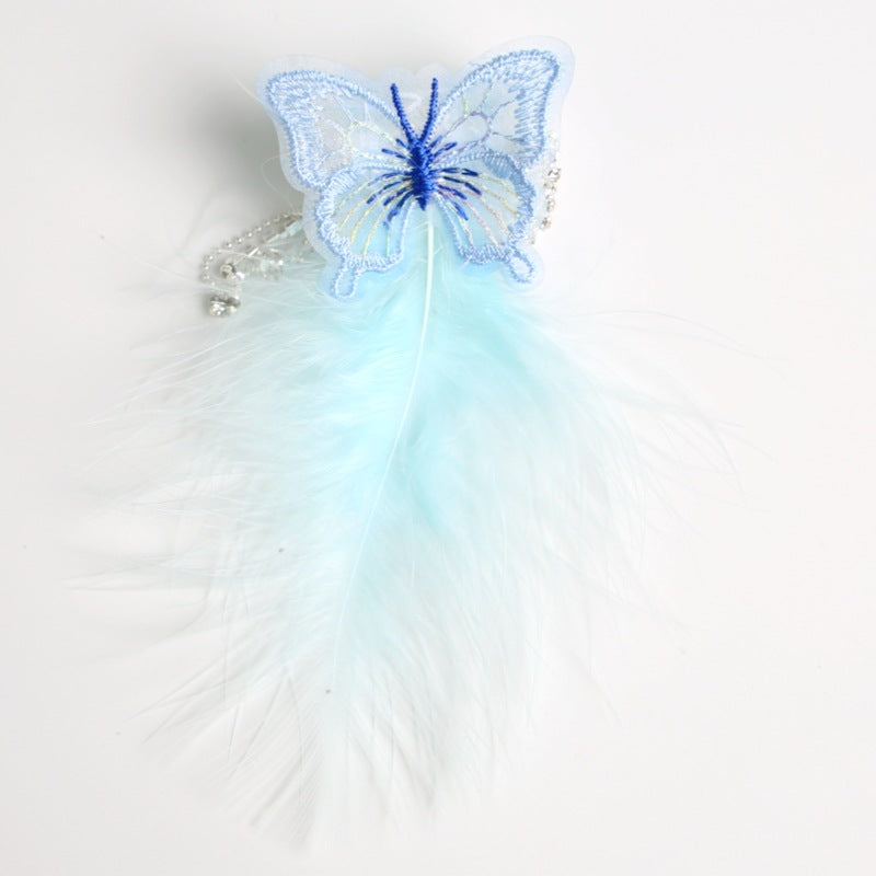 Wholesale Yarn Butterfly Feather Accessories Accessories Hair Jewelry Bag Pendant Accessories