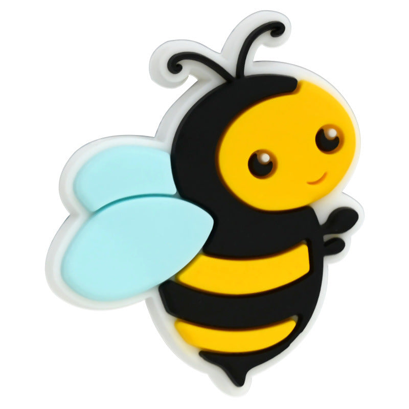 Wholesale  Random 100pcs/pack   Cartoon Bee   Focal Beads