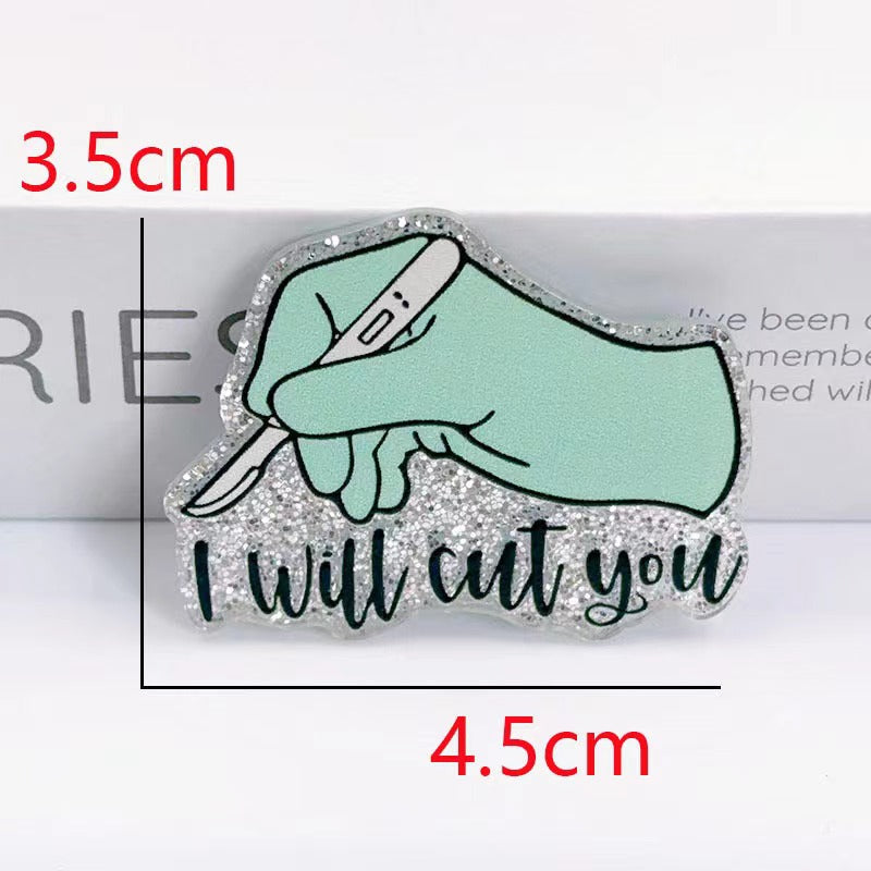 Wholesale 10pcs Cartoon Alphabet Acrylic Flatback