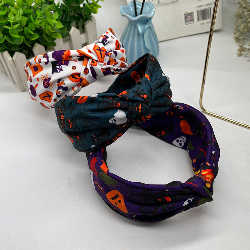 Wholesale  funny knotted satin headband
