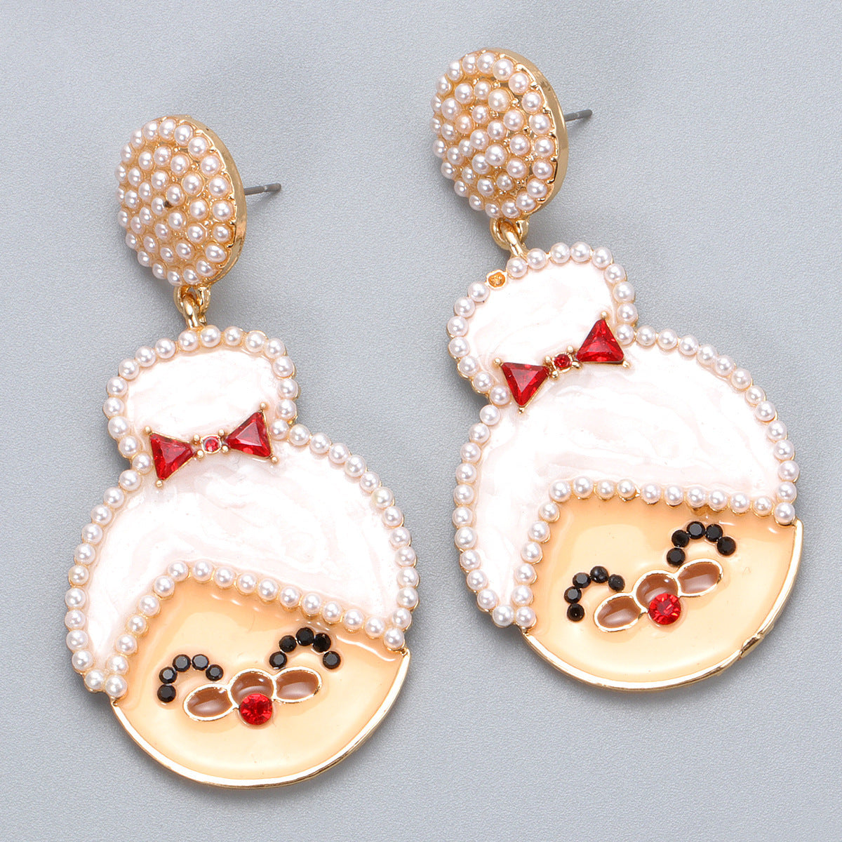 Wholesale Creative Santa Claus Earrings