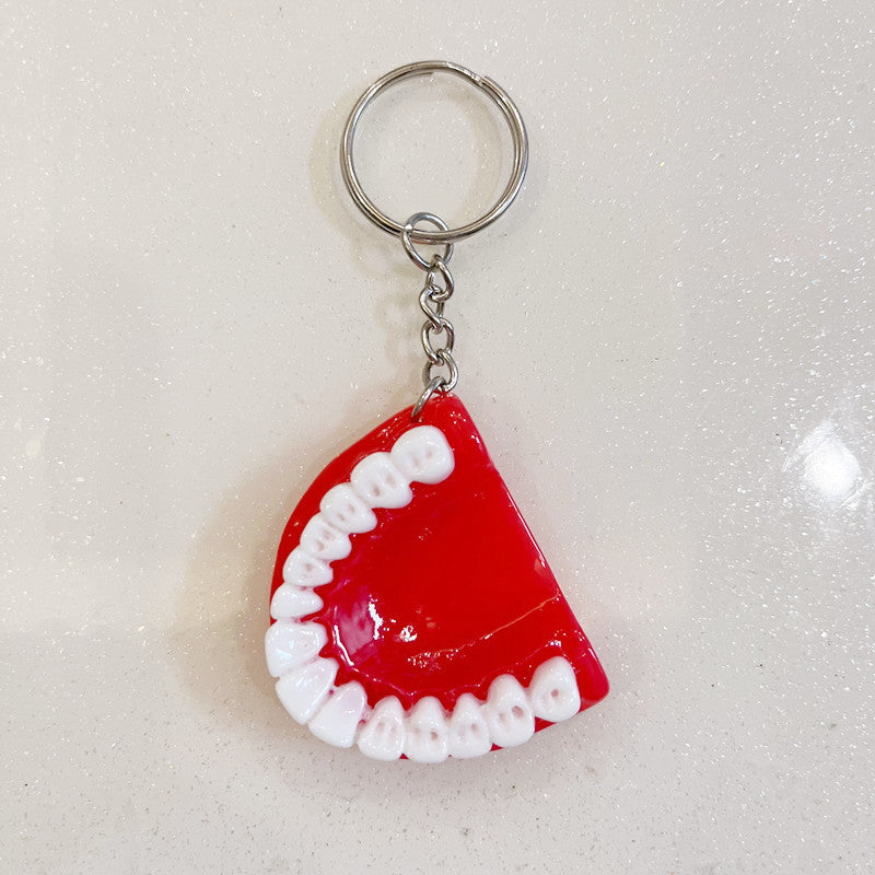 Keychains de resina de dentaduras al por mayor