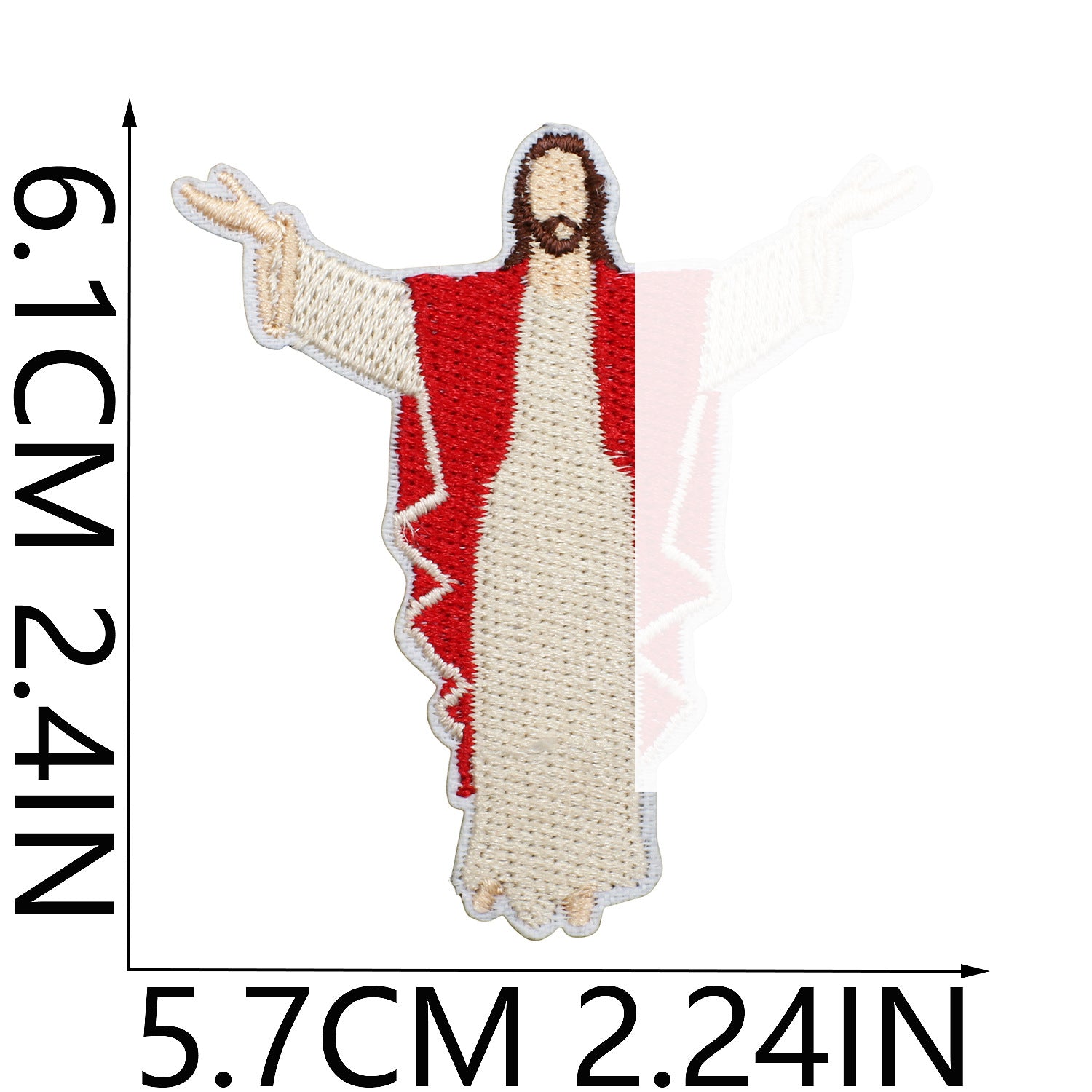 Wholesale Trendy Embroidered Iron On Patch Art Portrait DIY Decorative Clothing Accessory Craft Supply