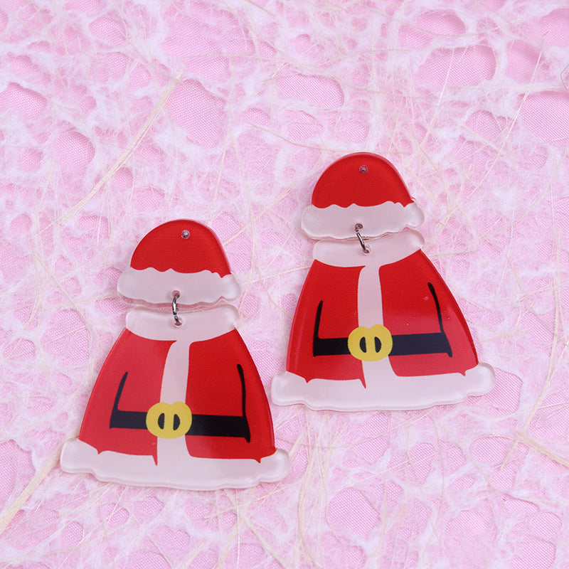 Wholesale Christmas Asymmetric Stud Earrings