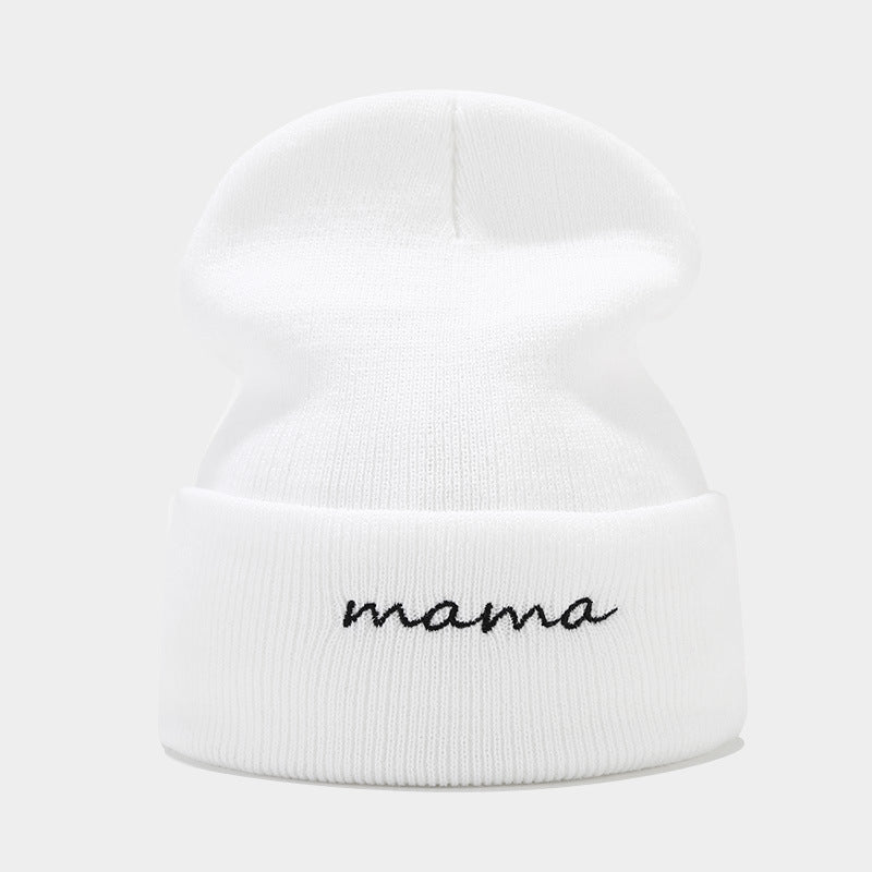 Wholesale 2023 Autumn and Winter New Mom and Dad Couple Letters Embroidery Knitted Hat Woolen Hat