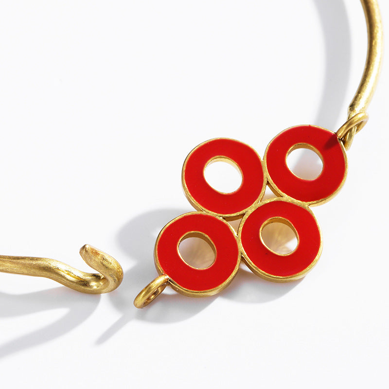 Wholesale Enamel Oil Drop Retro Classic Elegant Adjustable Bracelet