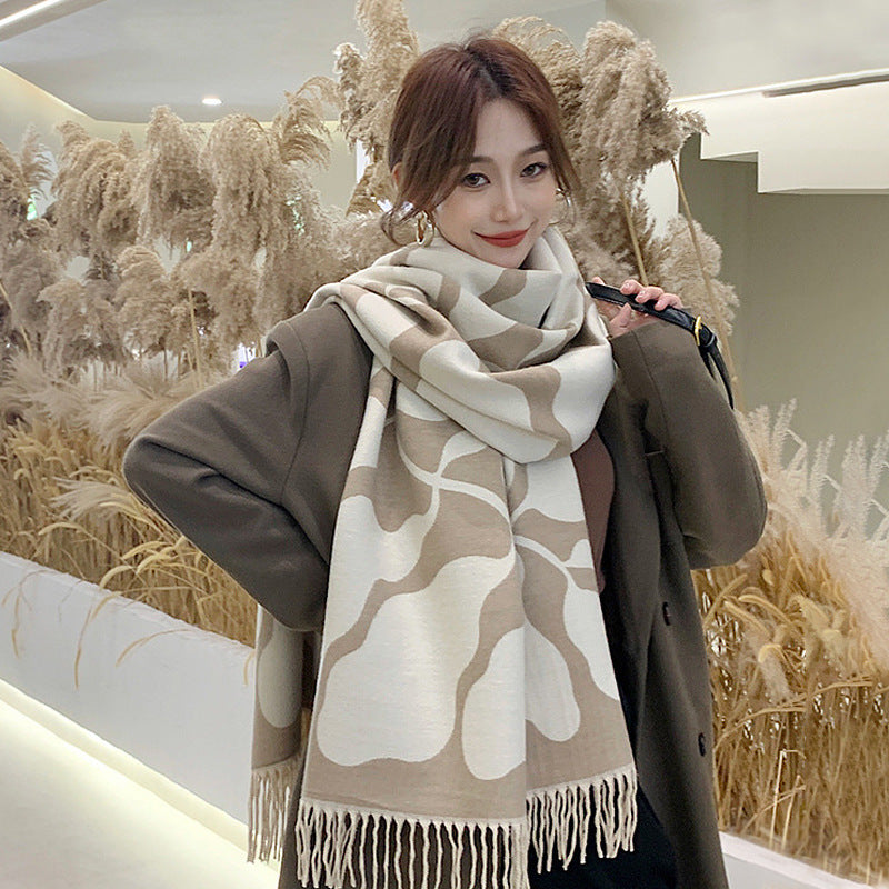 Wholesale Winter Imitation Cashmere Thickened Warm Scarf