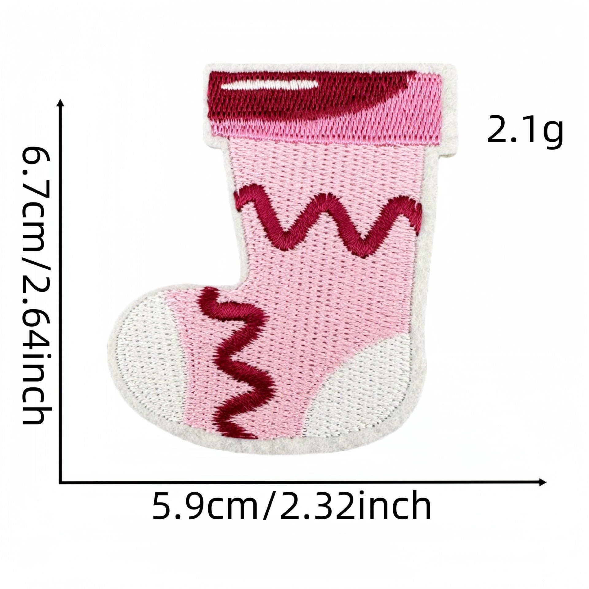 Wholesale Cute pink cartoon Christmas embroidery DIY patches