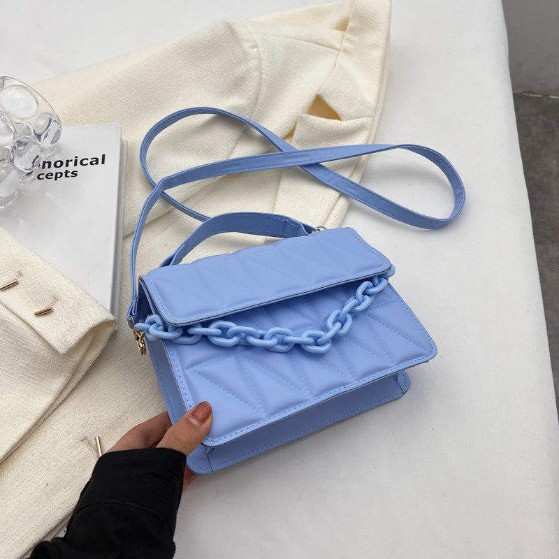 Wholesale Simple Diamond-shaped Trendy Fashion Handbag Shoulder Bag