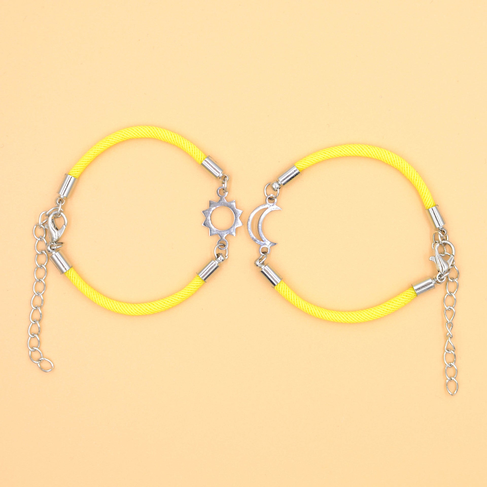 Wholesale Sun Moon Same Brilliance Valentine' s Day Weaving Bracelet