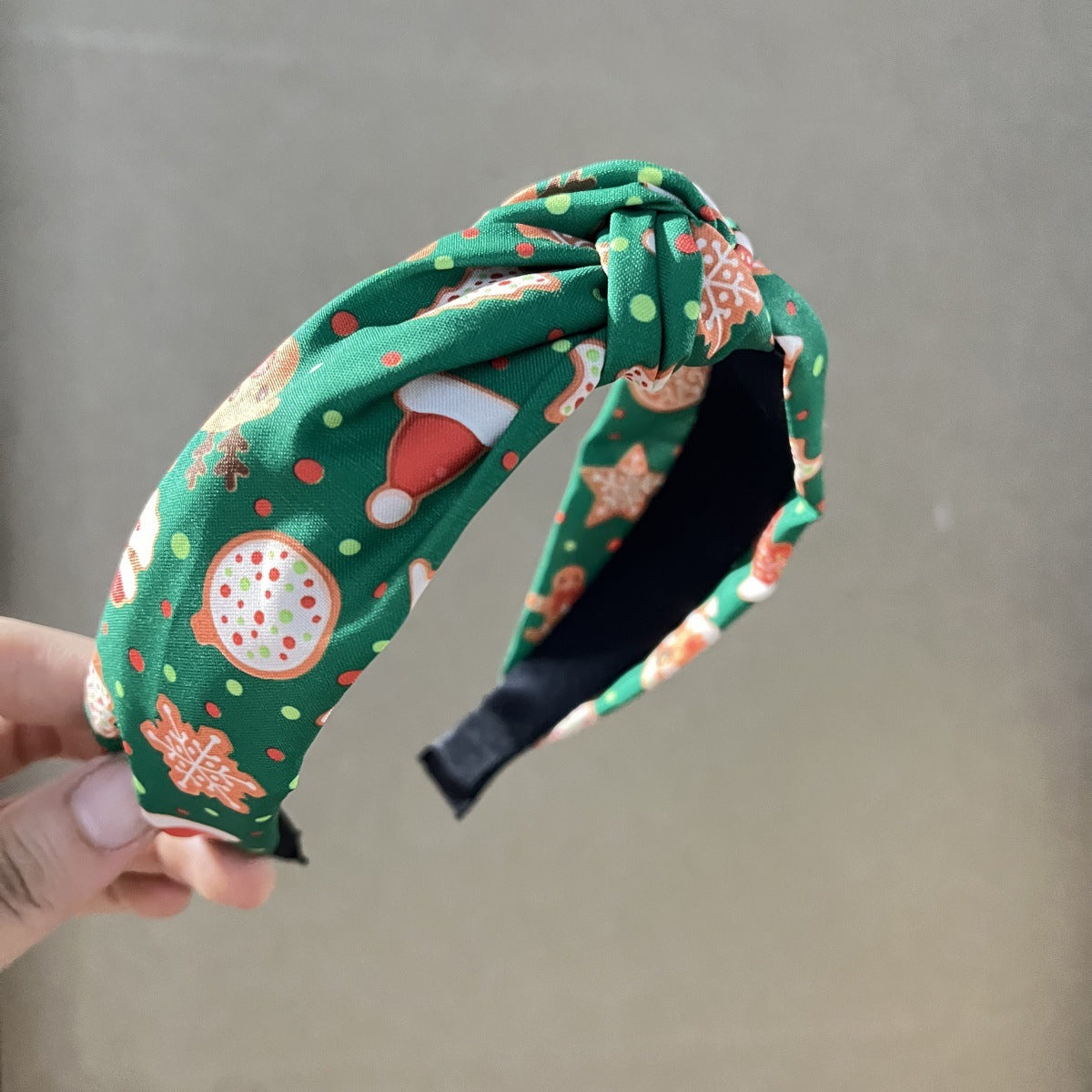 Wholesale Fabric  Striped Plaid Solid Color Bow Knotted Wide Brim Headband