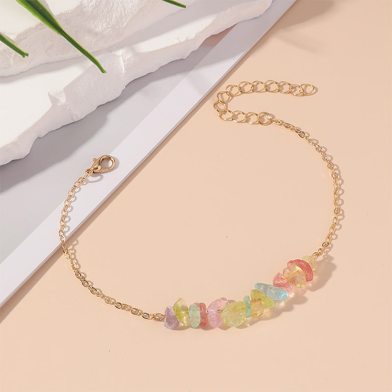 Wholesale Bohemian Colorful Retro Irregular Crystal Bracelet