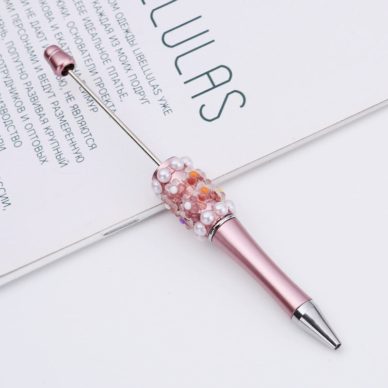 Wholesale Beadable Pens DIY Patch Pearl Flower Beadable Pen