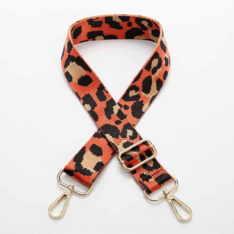 Wholesale Leopard Pattern Polyester Wide Shoulder Strap Adjustable Women's Bag Strap