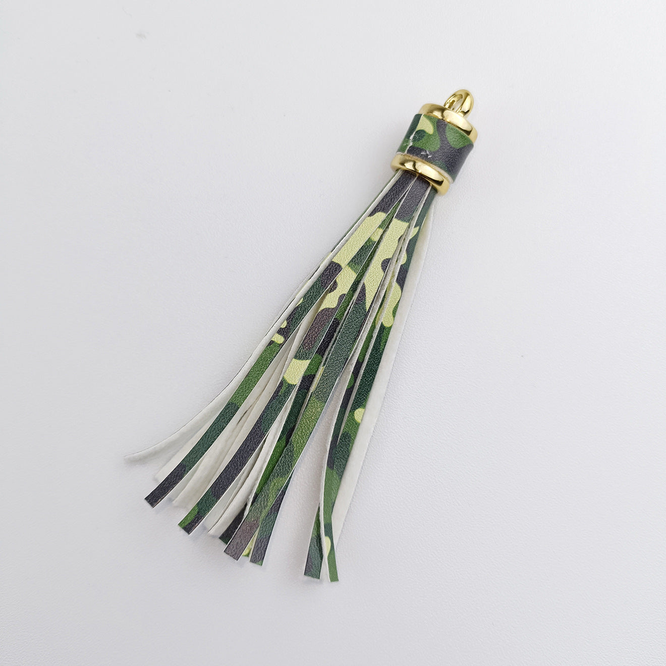 Wholesale Leopard Print PU Leather Tassel Printed Pendant Keychain Accessories