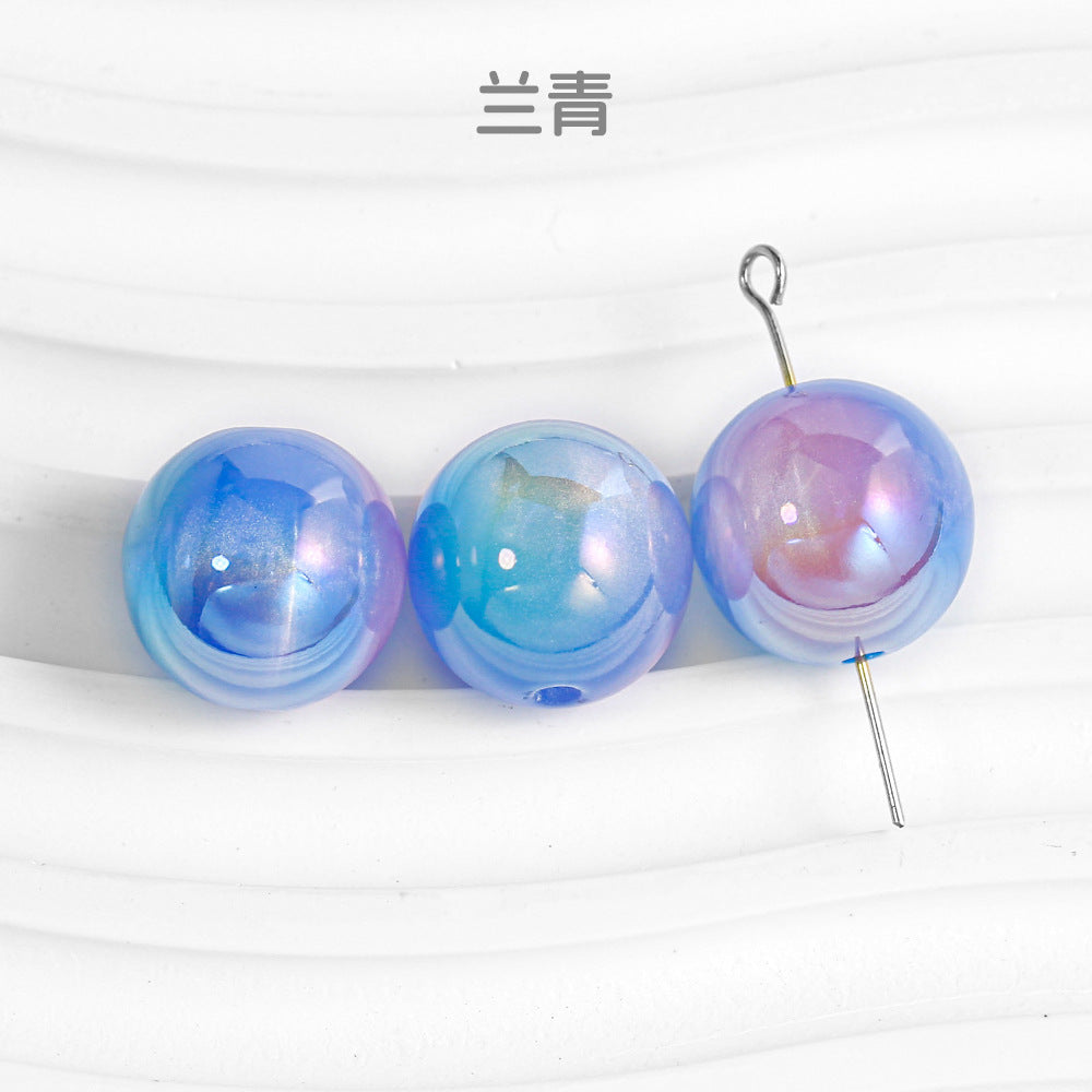 Wholesale 30pcs/1pack Mermaid Maiden Dunhuang Through Hole New Dark Color DIY Beads