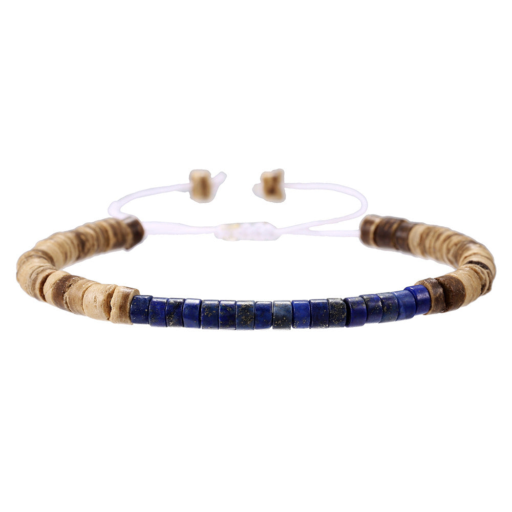 Wholesale simple turquoise wooden bead bracelet